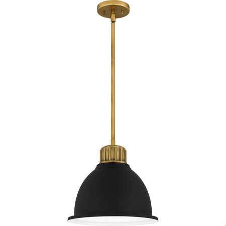 Quoizel Baynard 1-Light Weathered Brass Mini Pendant QPP5569WS